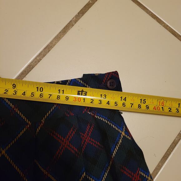 Pendleton Country Sophisticates Deep Green Wool Rayon Skirt Women's 10 Plaid - Picture 8 of 10